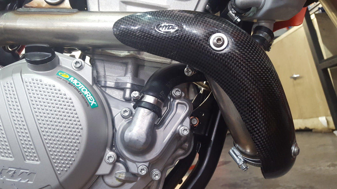 KTM 350 CARBON KEVLAR EXHAUST GUARD
