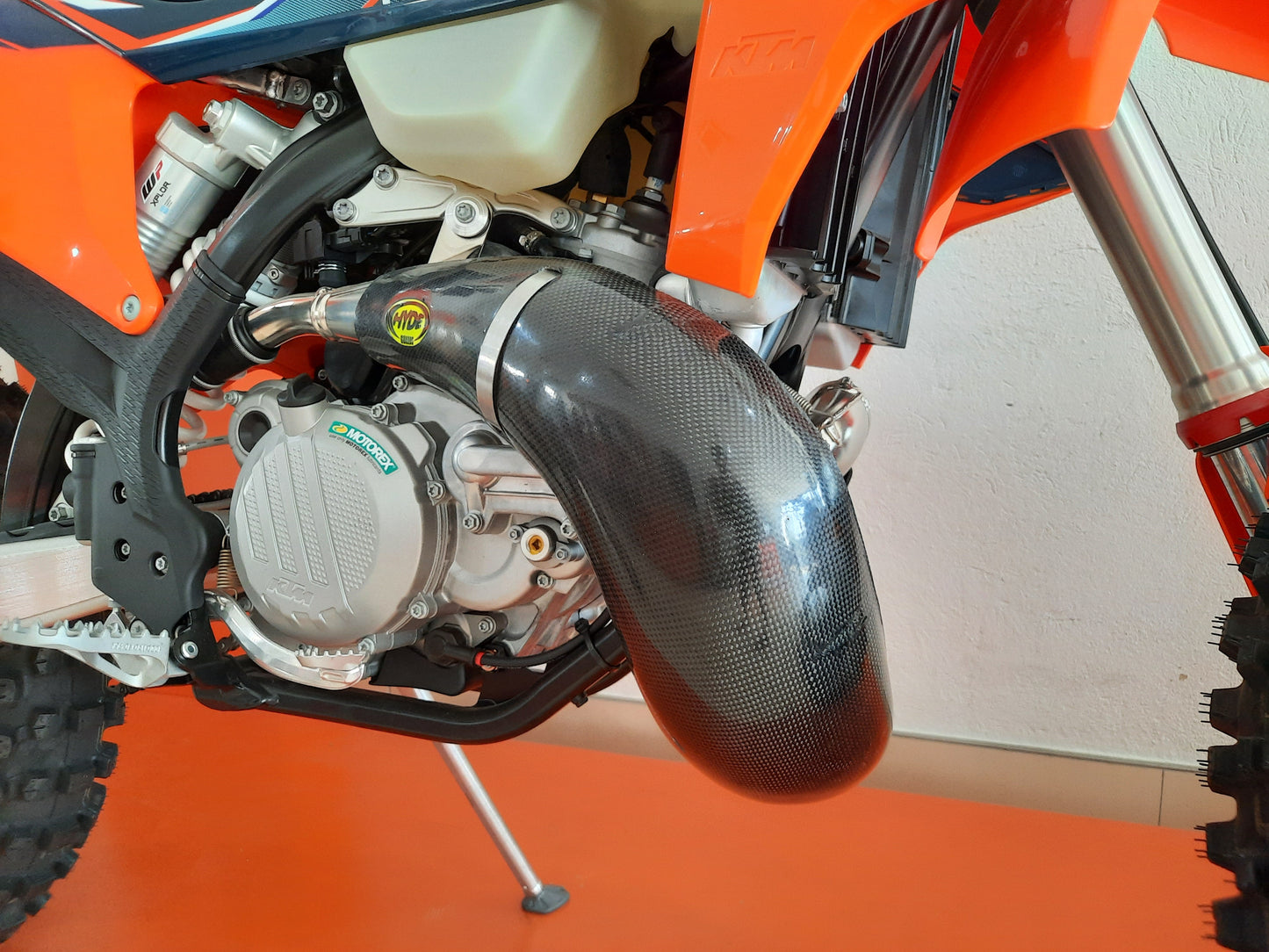 KTM/HUSQVARNA/GASGAS 250/300 EXHAUST GUARD CARBON KEVLAR
