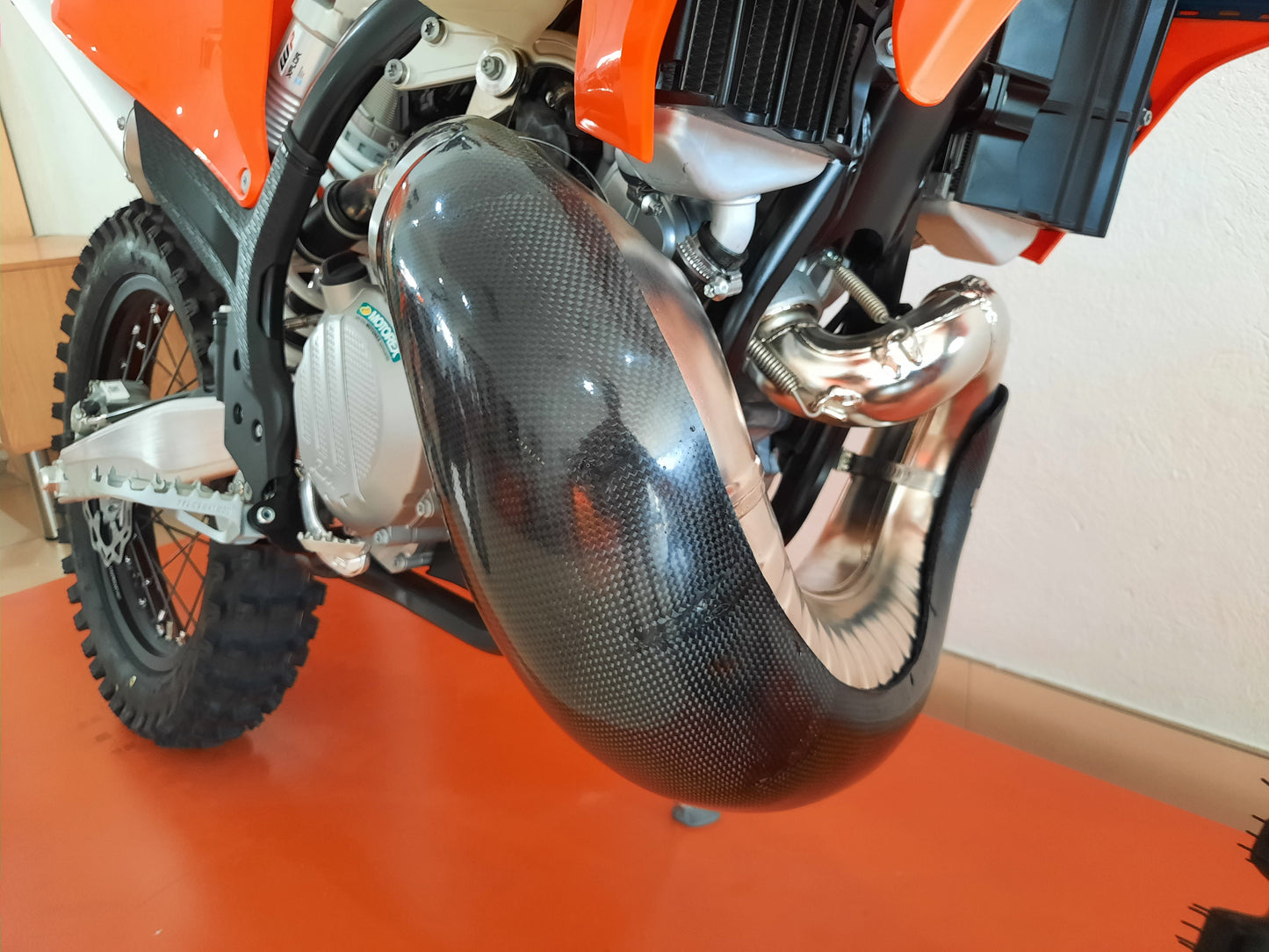 KTM/HUSQVARNA/GASGAS 250/300 EXHAUST GUARD CARBON KEVLAR