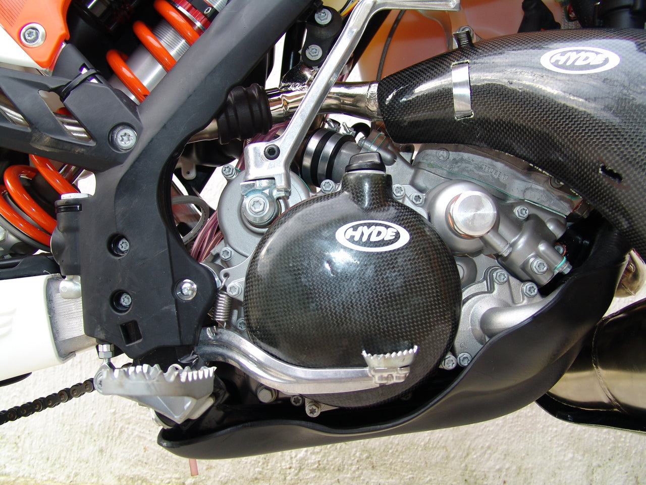 KTM 200 Carbon Kevlar Clutch Casing Guard