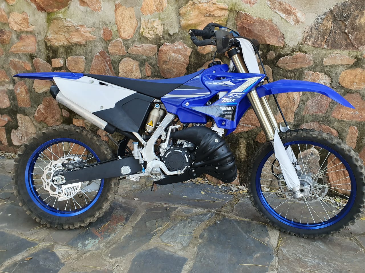 YAMAHA YZ125X EXHAUST SUMP GUARD COMBO