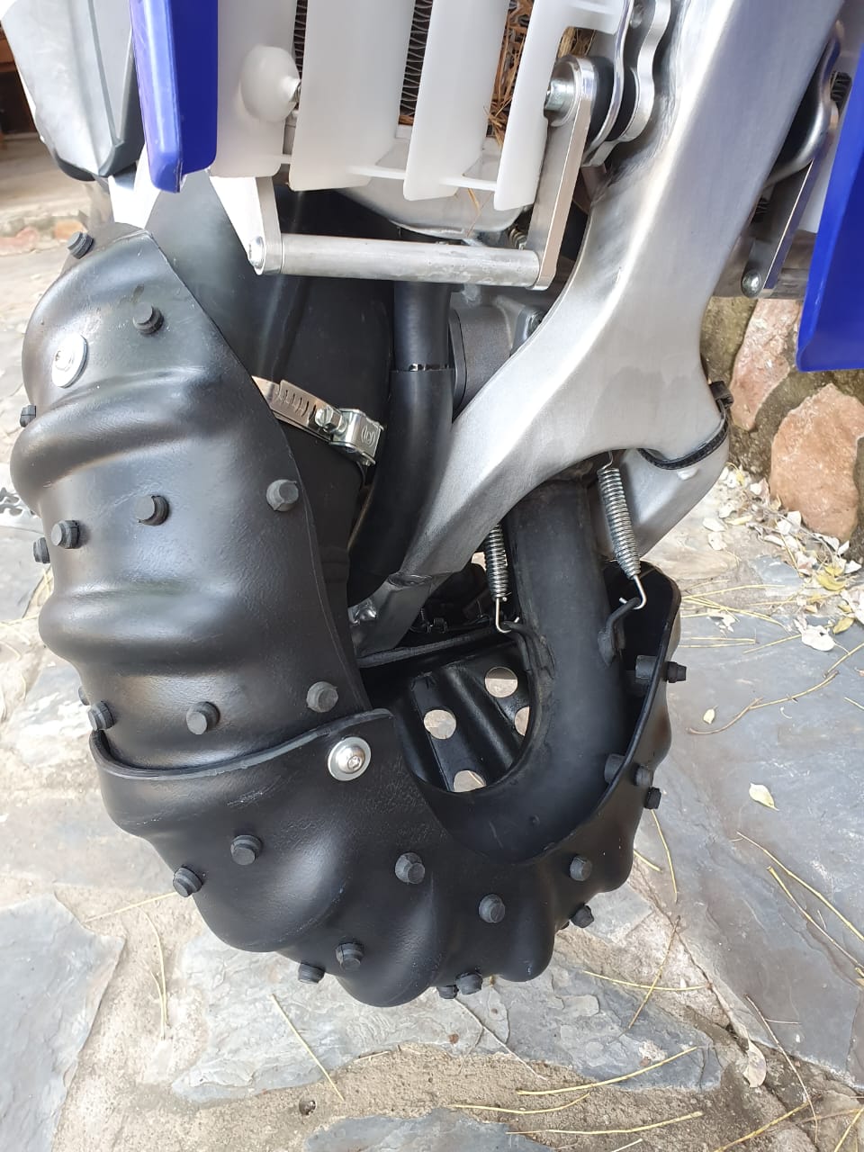 YAMAHA YZ125X EXHAUST SUMP GUARD COMBO
