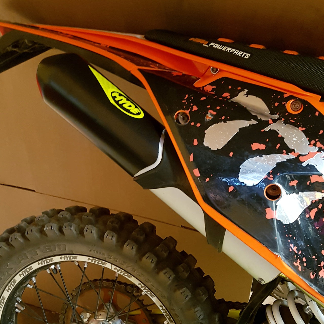 KTM 250/300 2T TAILPIECE GUARD POLY BLEND