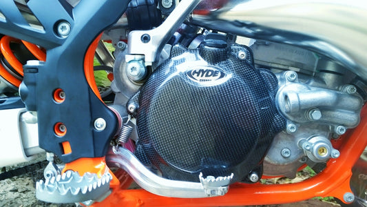 KTM 350 BOLT-ON CARBON CLUTCH CASING GUARD
